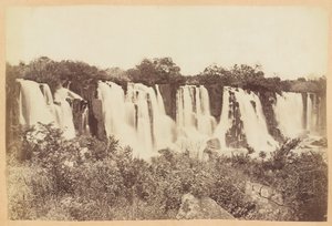 Umgeni-watervallen, Natal-provincie, Zuid-Afrika, ca. 1882 door Unknown photographer