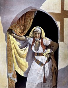 Jonge Tunesische vrouw. Fotografie 1893