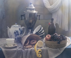 Samovar-theetijd door UstinaGreen