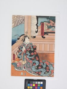 Iwai Kumesaburō III in de rol van Takao van Miura-Ya door Utagawa (1786 1865) Kunisada