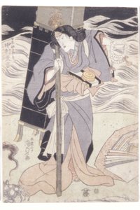 Nakamura Daikichi als de boeddhistische pelgrim Seibi door Utagawa (1786 1865) Kunisada