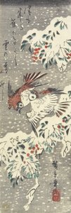 (Hemelse Bamboe en Mussen in de Sneeuw), 1830-1858