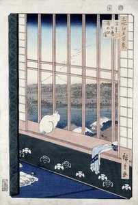 Asakusa rijstvelden tijdens het festival van de Haan uit de serie 