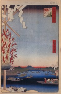 Asakusa-rivier, Miyato-rivier, Grote rivierbank Honderd beroemde uitzichten van Edo, 1856-1858