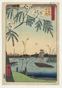 Ayase-rivier en Kanegafuchi, 1857