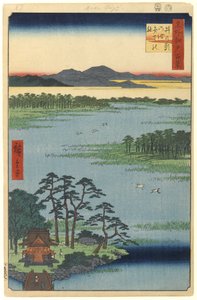 Benten Heiligdom, Inokashira Vijver, nr. 87 uit Honderd Beroemde Zichten van Edo