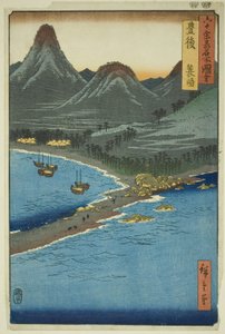 Bungo Provincie: Minosaki, uit de serie "Beroemde plaatsen in de zestig-odd provincies" door Utagawa Hiroshige