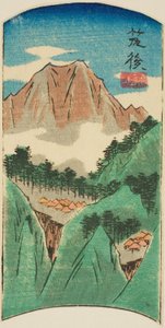 Chikugo, sectie van blad nr. 17 uit de serie "Uitgeknipte afbeeldingen van de provincies (Kunizukushi harimaze zue)" door Utagawa Hiroshige