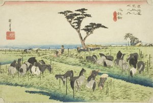 Chiryu: Vroege Zomer Paardenmarkt (Chiryu, shuka uma ichi), uit de serie 