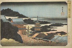 Mensenmassa op de jaarmarkt bij de Kinryuzan-tempel in Asakusa (Asakusa Kinryuzan toshi no ichi gunshu), uit de serie "Beroemde plaatsen in de oostelijke hoofdstad (Toto meisho)"