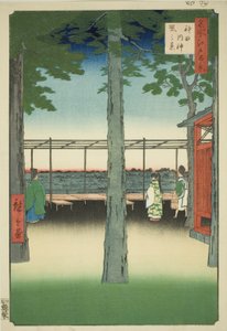 Dageraad bij het Kanda Myojin-heiligdom, uit de serie 