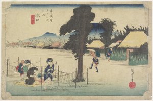 Drogen van kalebasschillen, Minakuchi, ca. 1833