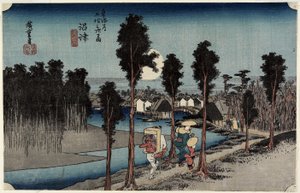 Schemering bij Numazu, ca. 1833
