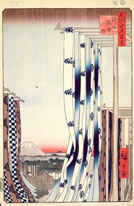 Ververijwijk, Kanda, nr. 75 uit Honderd beroemde Zichten van Edo, 1856 door Utagawa Hiroshige
