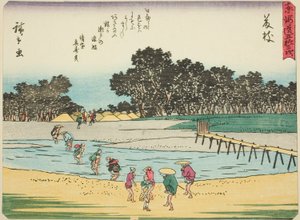 Fujieda, uit de serie "Drieënvijftig stations van de Tokaido"