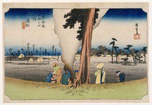 Hamamatsu, uit Drieënvijftig Stations op de Tokaido-snelweg, ca. 1834