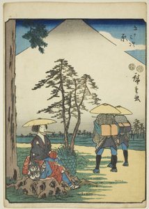 Hara, uit de serie "Drieënvijftig stations [van de Tokaido]"