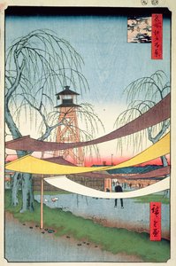Hatsune Rijgronden, Bakuro-cho, nr.6 uit Honderd uitzichten van Edo, 1857
