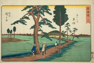 Hiratsuka—Nr. 8, uit de serie "Drieënvijftig stations van de Tokaido"