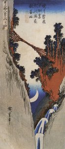 Hiroshige, Een brug over een diepe kloof