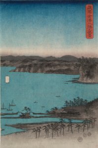 Kanazawa in Maanlicht door Utagawa Hiroshige