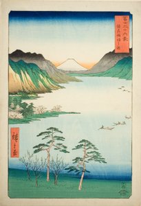 Meer Suwa in de provincie Shinano, uit de serie 