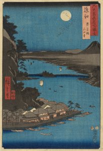Provincie Mino: Yōrō-waterval, uit de serie Beroemde plaatsen in de zestig-odd provincies [van Japan] door Utagawa Hiroshige
