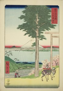 Berg Kano in de provincie Kazusa, uit de serie "Zesendertig gezichten op de berg Fuji" door Utagawa Hiroshige