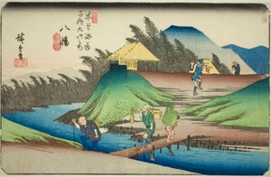 Nr. 25: Yawata, uit de serie "Negenenzestig Stations van de Kisokaido (Kisokaido rokujukyu tsugi no uchi)"