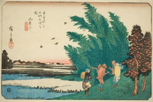 Nr. 56: Mieji, uit de serie "Negenenzestig Stations van de Kisokaido"
