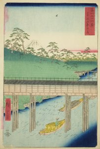 Ochanomizu in de Oostelijke Hoofdstad (Toto Ochanomizu), uit de serie "Zesendertig gezichten op de berg Fuji (Fuji sanjurokkei)"