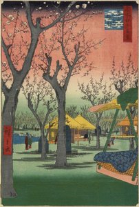 Pruimentuin in Kamata, februari 1857