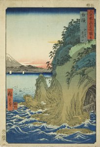 Provincie Sagami: Ingang van de Grotten bij Enoshima, uit de serie 