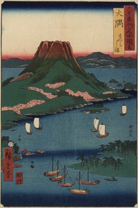 Sakurajima vulkanisch eiland, O_sumi provincie, maart 1856