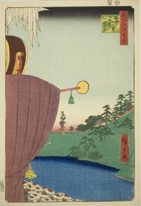 Sanno Festival Processie bij Kojimachi Itchome (Kojimachi Itchome Sanno Matsuri nerikomi), uit de serie "Honderd Beroemde Zichten van Edo (Meisho Edo hyakkei)" door Utagawa Hiroshige