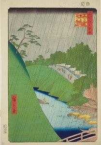 Seido en Kanda rivier vanaf Shohei brug (Shoheibashi Seido Kandagawa), nr.47 uit de serie "Honderd beroemde vergezichten van Edo (Meisho Edo hyakkei)".