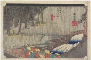 Lente Regen, Tsuchiyama, c. 1833