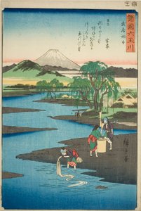 De Chofu Juweelrivier in de provincie Musashi, uit de serie 