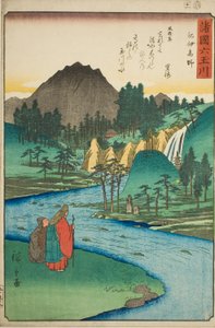 De Koya Juweelrivier in de provincie Kii, uit de serie "Zes Juweelrivieren in de verschillende provincies" door Utagawa Hiroshige