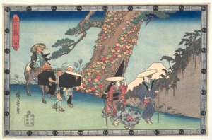 De Loyale Liga van Zevenenveertig Rōnin (Chūshingura), Act VIII: De Vrouw en Dochter van Honzō op reis naar Kyoto
