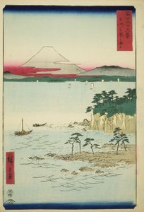 De Zee bij Miura in de Provincie Sagami, uit de serie "Zesendertig Zichten op de Berg Fuji"