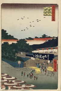 Ueno Yamashita Honderd beroemde uitzichten van Edo, 1856-1858 door Utagawa Hiroshige