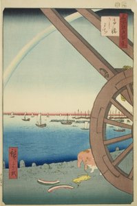 Ushimachi bij Takanawa, uit de serie 