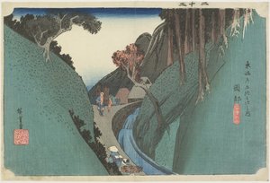 Utsu-berg, Okabe, ca. 1833