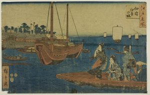 Houtsnede door Utagawa Hiroshige