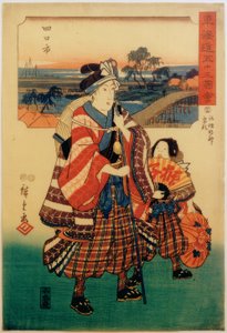 Yokkaichi door Utagawa Hiroshige
