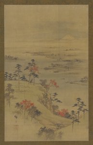 Herfstlandschap, midden 19e eeuw door Utagawa Hiroshige II