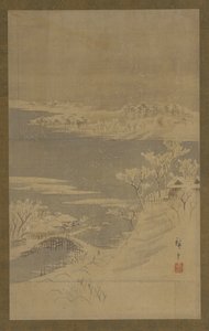Winterlandschap door Utagawa Hiroshige II