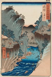 Houtsnede - Hida, Kagowatashi, nr. 24
