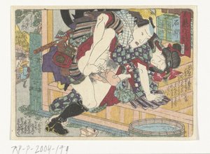 De pleisterplaats Ishibe door Utagawa Kunisada (I) (attributed to)